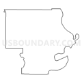 Census Tract 9582, White County, Illinois (Light Gray Border)