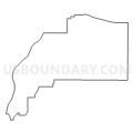 Census Tract 9734, Henderson County, Illinois (Light Gray Border)
