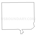 Census Tract 9001, Clinton County, Illinois (Light Gray Border)