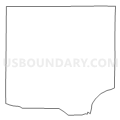 Census Tract 9712, Pope County, Illinois (Light Gray Border)