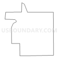 Census Tract 9506, Clinton County, Indiana (Light Gray Border)