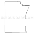 Census Tract 9573, Montgomery County, Indiana (Light Gray Border)