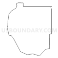Census Tract 105, Grant County, Indiana (Light Gray Border)