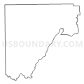 Census Tract 9604, Jennings County, Indiana (Light Gray Border)