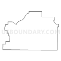 Census Tract 9726, Noble County, Indiana (Light Gray Border)