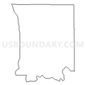 Census Tract 9555, Owen County, Indiana (Light Gray Border)