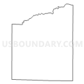 Census Tract 406, Clay County, Indiana (Light Gray Border)