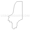 Census Tract 5102.01, Morgan County, Indiana (Light Gray Border)