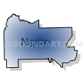 Census Tract 9624, Kosciusko County, Indiana (Radial Fill with Shadow)