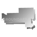Census Tract 9618, Kosciusko County, Indiana (Gray Gradient Fill with Shadow)