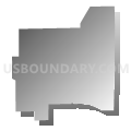 Census Tract 9622, Kosciusko County, Indiana (Gray Gradient Fill with Shadow)