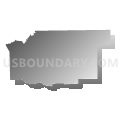Census Tract 9617, Kosciusko County, Indiana (Gray Gradient Fill with Shadow)