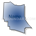 Census Tract 9620, Kosciusko County, Indiana (Radial Fill with Shadow)