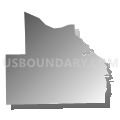 Census Tract 9616, Kosciusko County, Indiana (Gray Gradient Fill with Shadow)