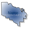 Census Tract 9610, Kosciusko County, Indiana (Radial Fill with Shadow)
