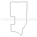 Census Tract 104, Bartholomew County, Indiana (Light Gray Border)