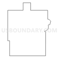 Census Tract 9539, Starke County, Indiana (Light Gray Border)