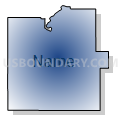 Census Tract 9605, Hamilton County, Iowa (Radial Fill with Shadow)