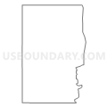 Census Tract 9501, Jackson County, Iowa (Light Gray Border)