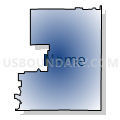 Census Tract 9605, Washington County, Iowa (Radial Fill with Shadow)