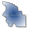 Census Tract 9604, Washington County, Iowa (Radial Fill with Shadow)