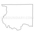 Census Tract 9601, Benton County, Iowa (Light Gray Border)