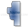 Census Tract 9501, Mahaska County, Iowa (Radial Fill with Shadow)