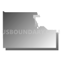 Census Tract 9503, Mahaska County, Iowa (Gray Gradient Fill with Shadow)