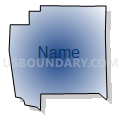 Census Tract 9505, Mahaska County, Iowa (Radial Fill with Shadow)