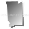 Census Tract 9504, Mahaska County, Iowa (Gray Gradient Fill with Shadow)