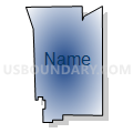 Census Tract 9504, Mahaska County, Iowa (Radial Fill with Shadow)