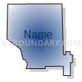 Census Tract 9506, Mahaska County, Iowa (Radial Fill with Shadow)