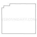 Census Tract 9705, Plymouth County, Iowa (Light Gray Border)