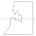 Census Tract 9601, Decatur County, Iowa (Light Gray Border)