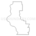 Census Tract 9703, Fremont County, Iowa (Light Gray Border)