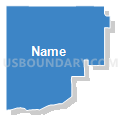 Census Tract 9508, Cerro Gordo County, Iowa (Solid Fill with Shadow)