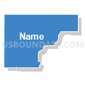 Census Tract 9501, Winneshiek County, Iowa (Solid Fill with Shadow)