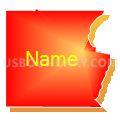 Census Tract 9505, Winneshiek County, Iowa (Bright Blending Fill with Shadow)