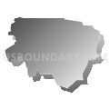 Census Tract 9502, Winneshiek County, Iowa (Gray Gradient Fill with Shadow)