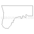Census Tract 9601, Monona County, Iowa (Light Gray Border)