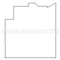 Census Tract 703, Chickasaw County, Iowa (Light Gray Border)