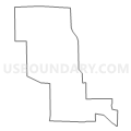 Census Tract 4934, Cowley County, Kansas (Light Gray Border)