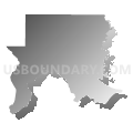 Census Tract 201, Grant Parish, Louisiana (Gray Gradient Fill with Shadow)