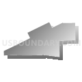 Census Tract 9610, Acadia Parish, Louisiana (Gray Gradient Fill with Shadow)