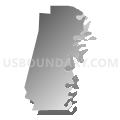 Census Tract 9510, Washington Parish, Louisiana (Gray Gradient Fill with Shadow)