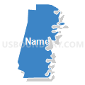 Census Tract 9510, Washington Parish, Louisiana (Solid Fill with Shadow)