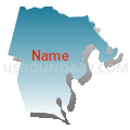 Census Tract 9508, Washington Parish, Louisiana (Blue Gradient Fill with Shadow)