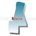Census Tract 9509, Washington Parish, Louisiana (Blue Gradient Fill with Shadow)