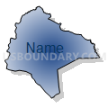 Census Tract 9514, East Feliciana Parish, Louisiana (Radial Fill with Shadow)