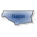 Census Tract 9513, East Feliciana Parish, Louisiana (Radial Fill with Shadow)